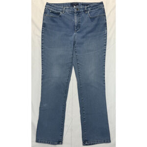 Charter Club Jeans Womens Size 12 Short Lexington Straight Blue Denim Classic‎